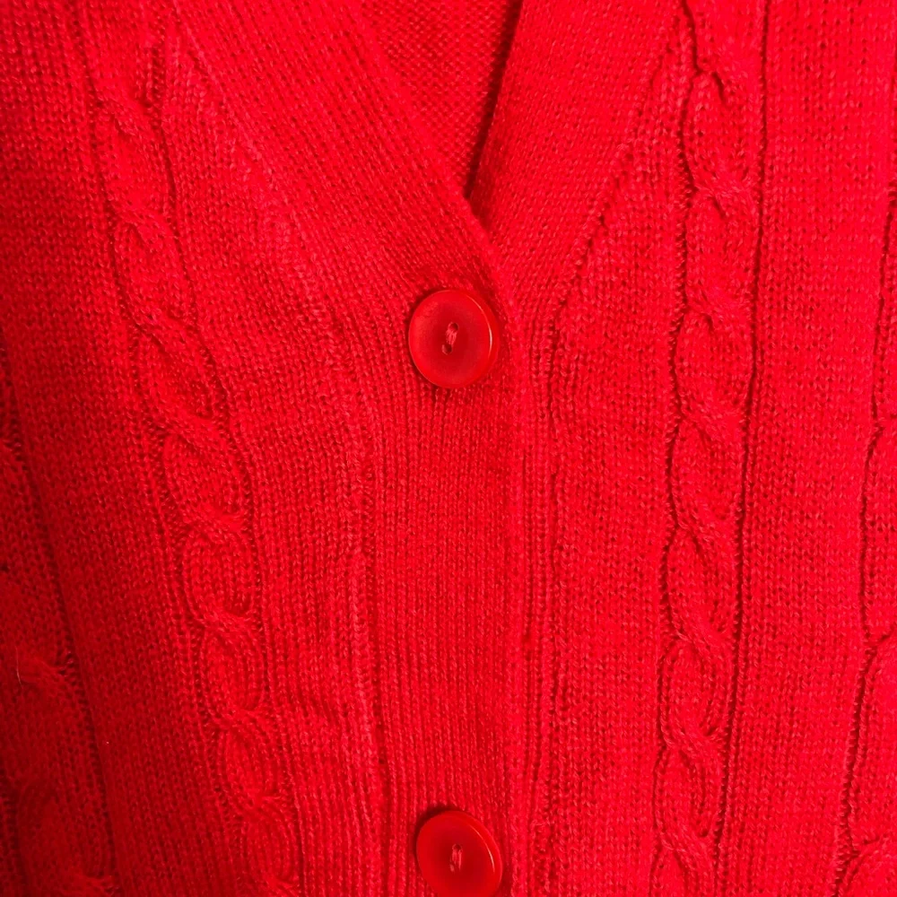 Turtle Bay Sleeveless Button Down Cable Knit Vest   Size 2XL - Picture 4 of 6